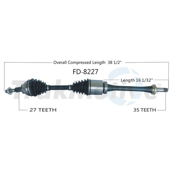 Surtrack Axle Cv Axle Shaft, Fd-8227 FD-8227 - main